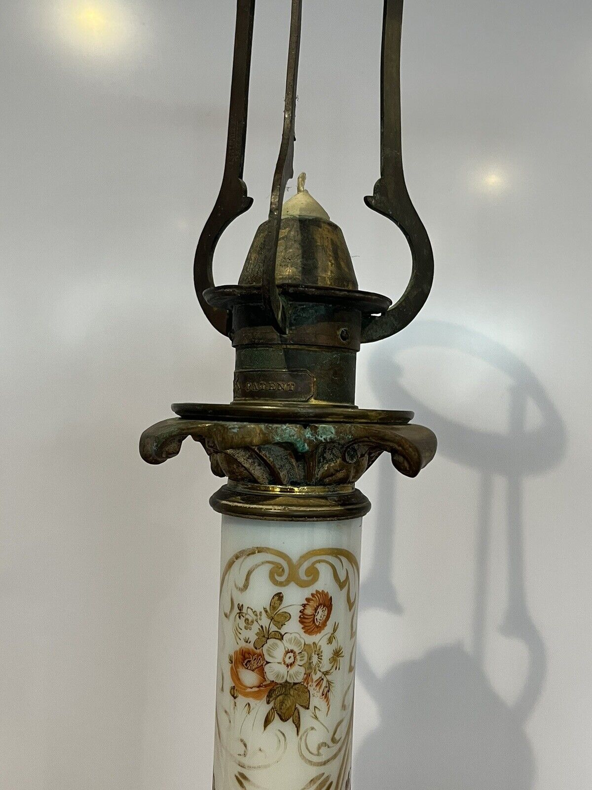 19th Century Palmer & Co Candle Table Lamp