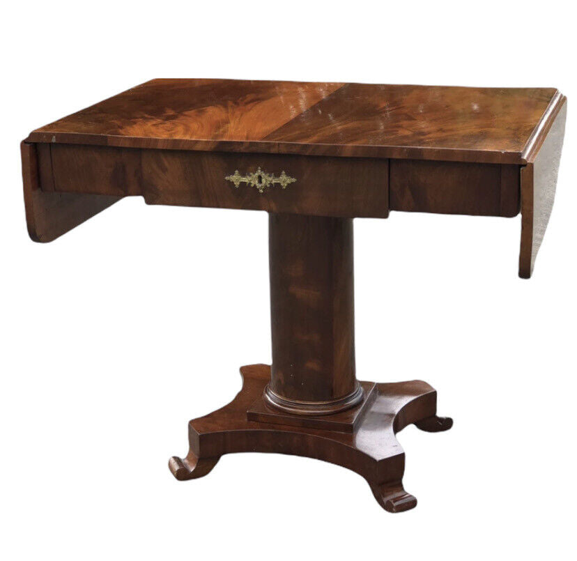 Antique Mahogany Biedermeier Sofa/Side Table. Superb Quality.