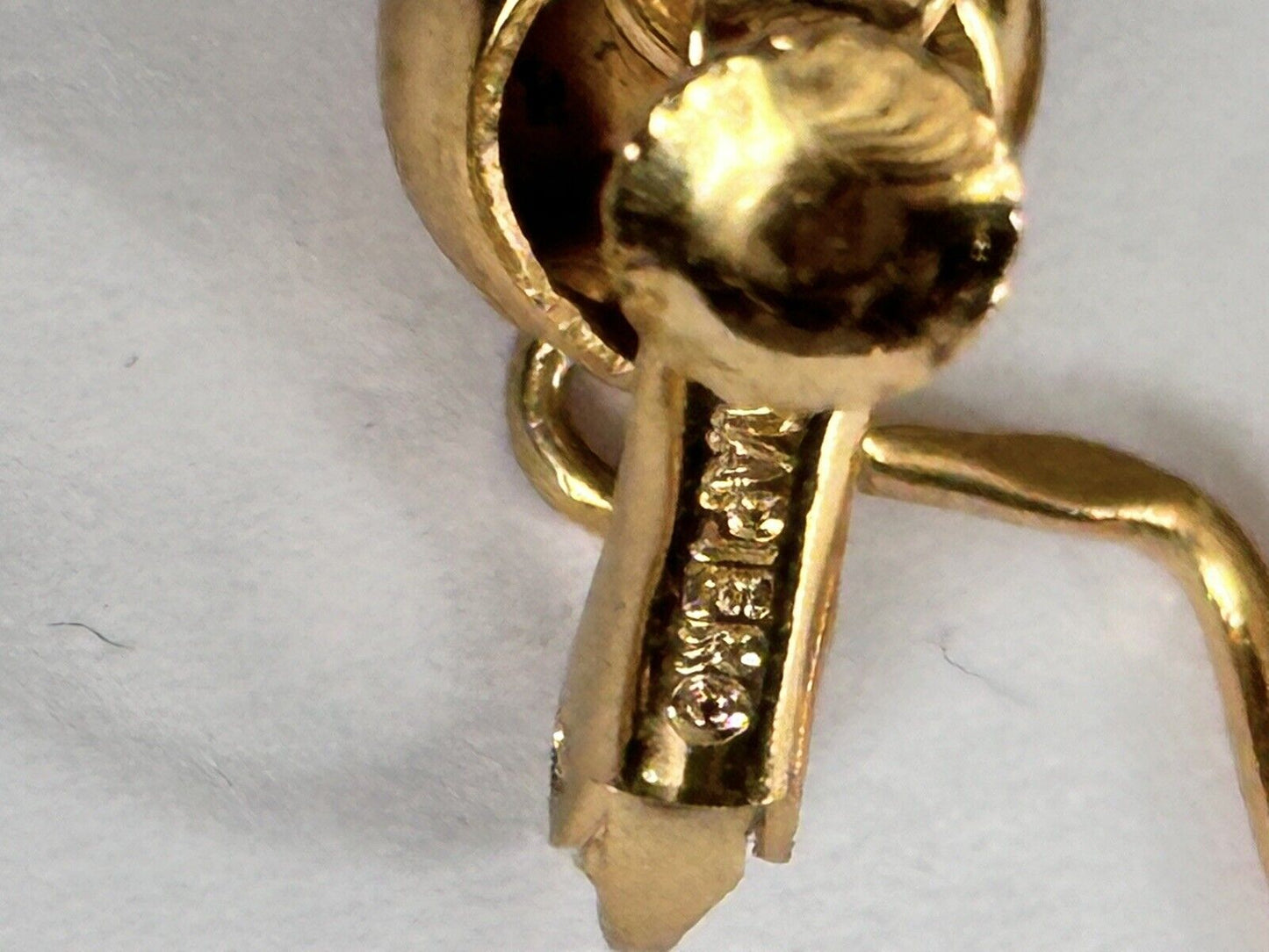 Vintage Napier Screwback Clip On Swirl Dangle Earrings