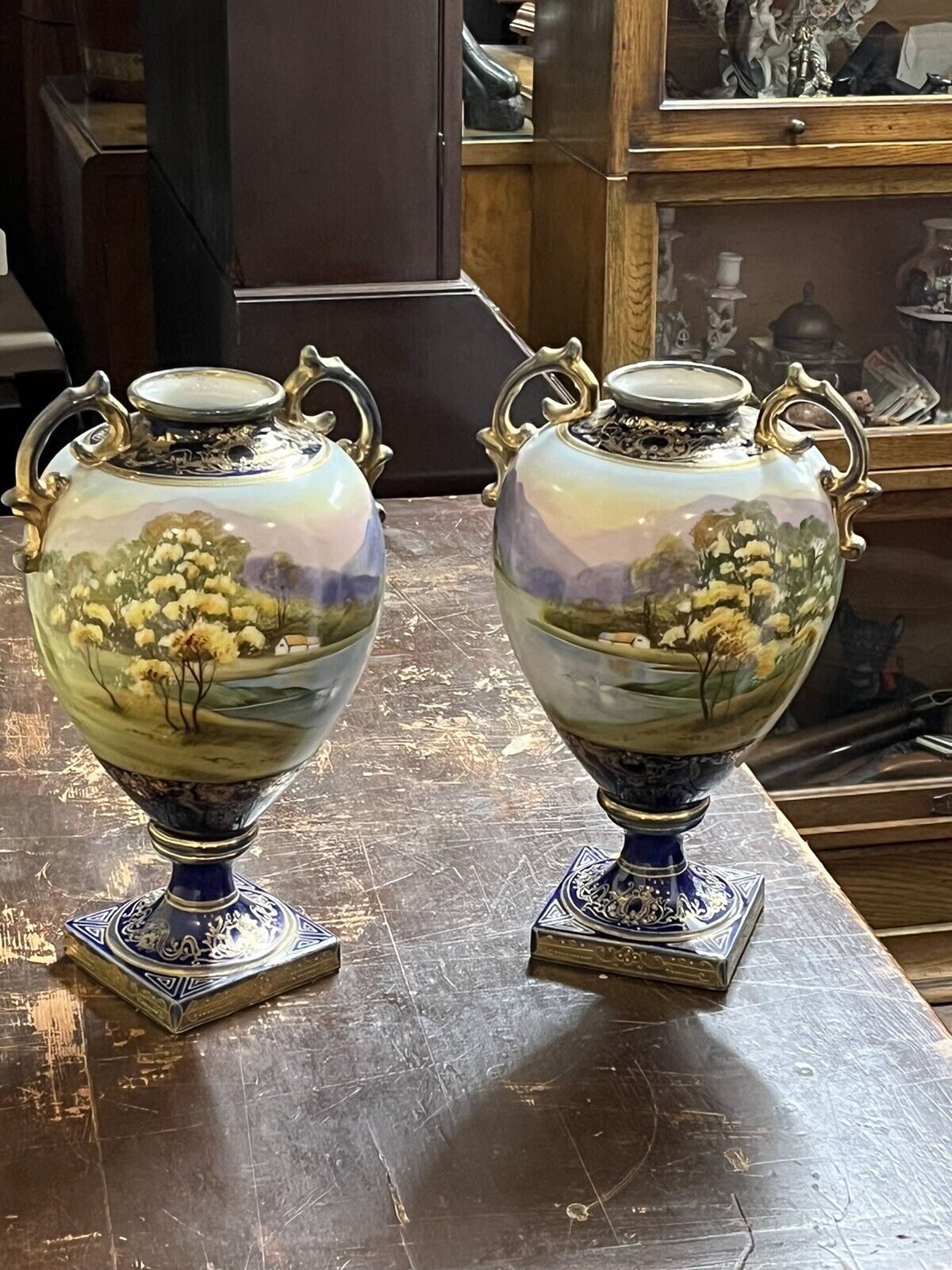 Antique Japanese  Highly Decorated Vases. Large & Impressive.