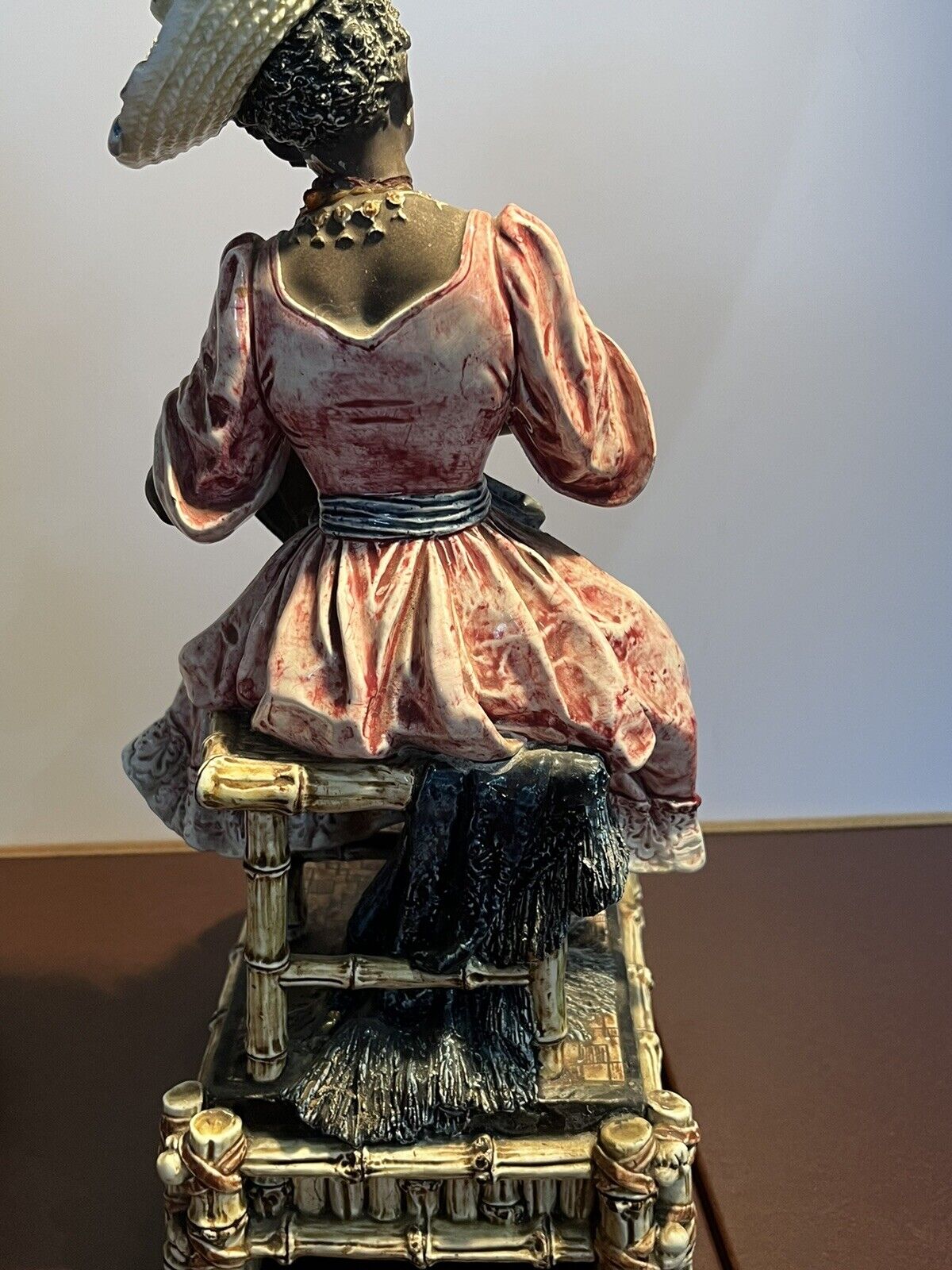 Majolica Banjo Players. Large In Size.