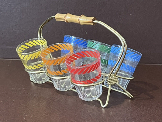 Mid Century Bar Shot Glasses