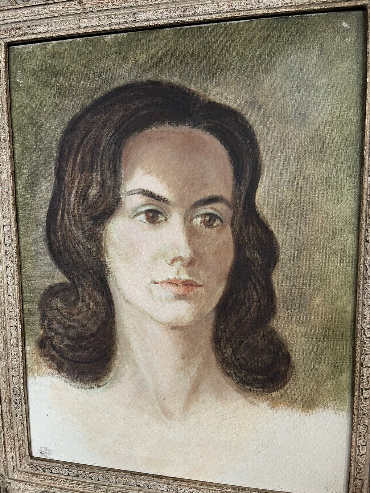 Portrait Painting. On Canvas By Richard Sherrin Royal Academy 1930-36