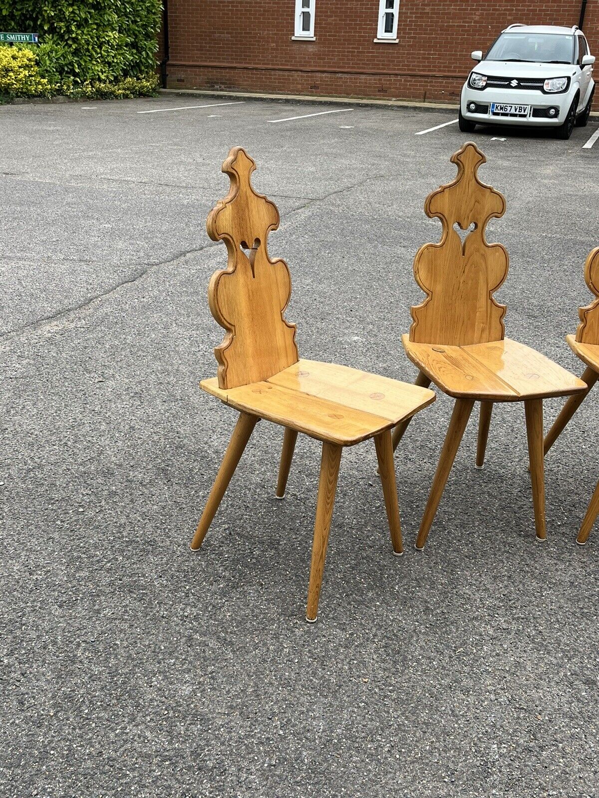 Mid-Century Ash Chairs. Superb Quality & Great Shape.