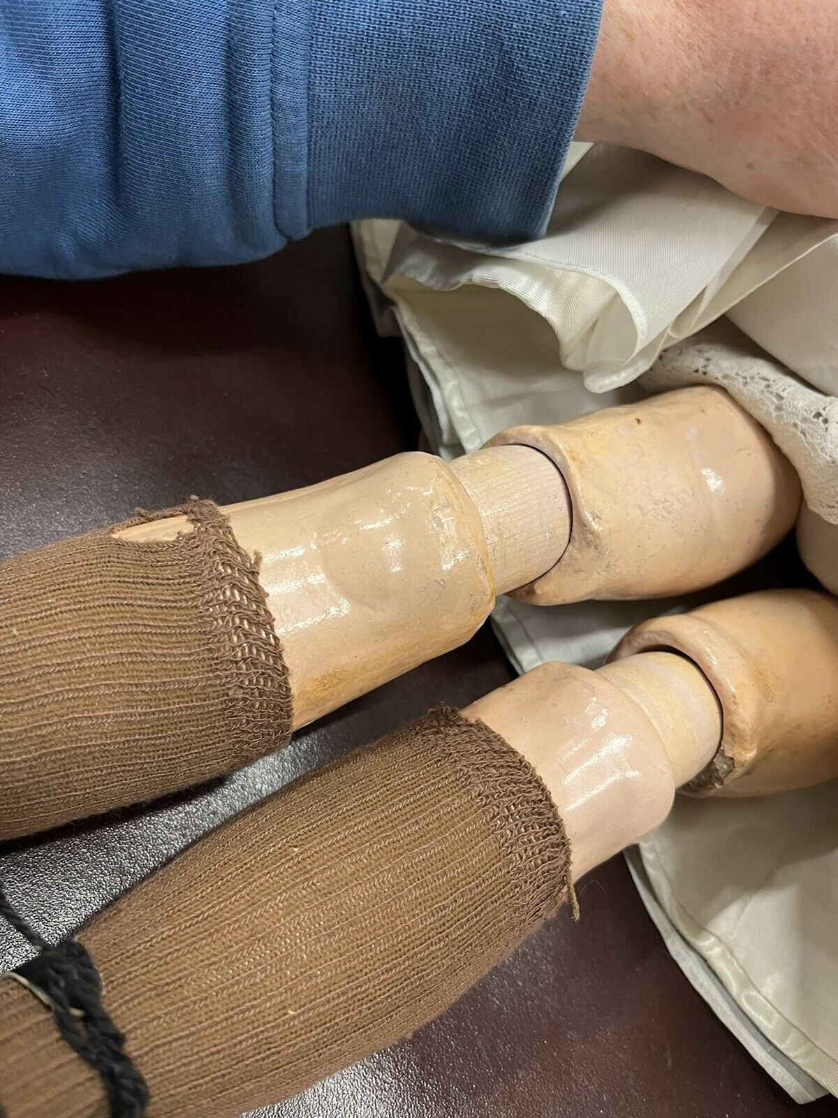 German Bisque headed doll composition body and with impressed Marks To Head