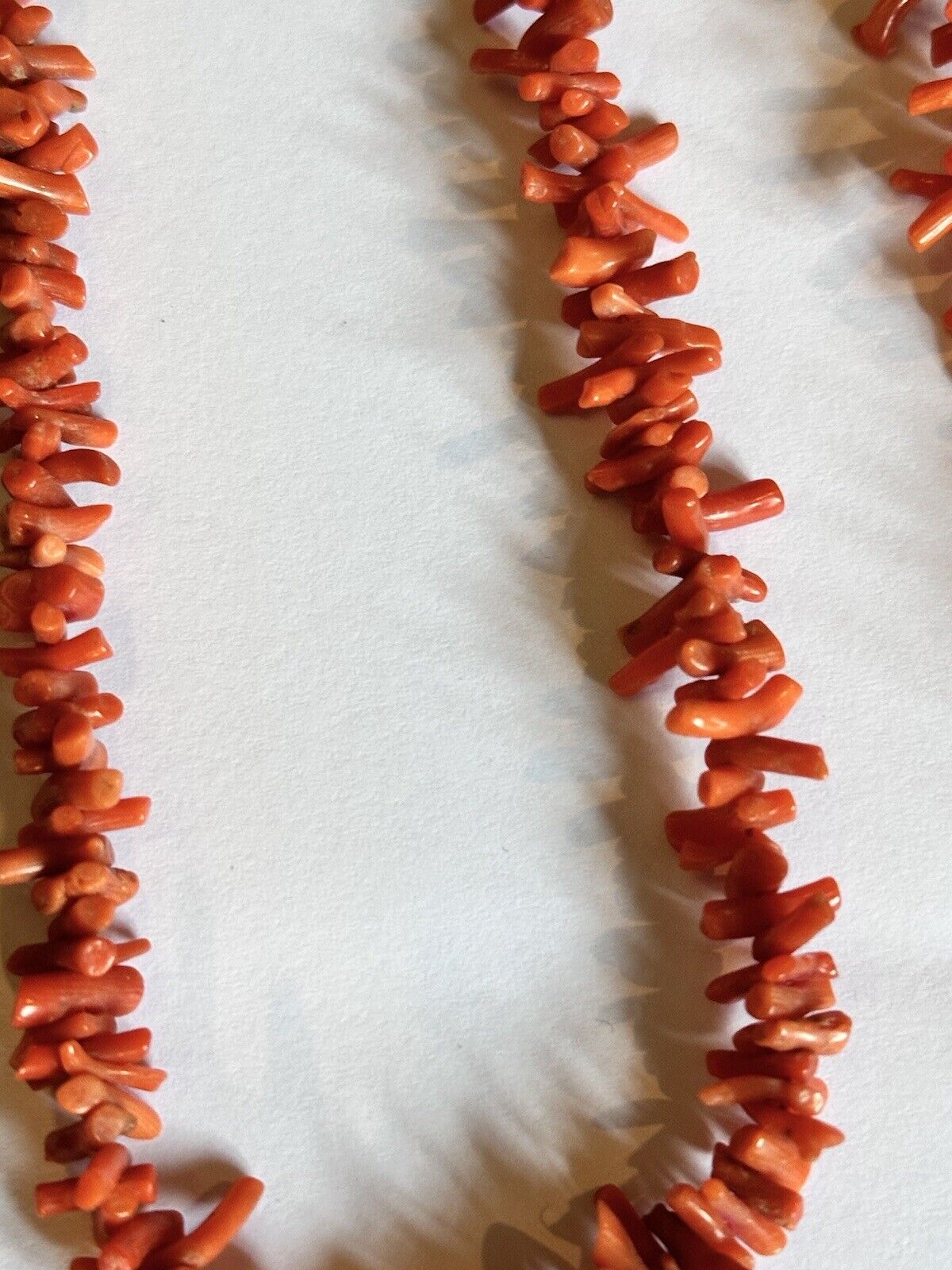 3 Vintage Red Coral Branch Necklaces