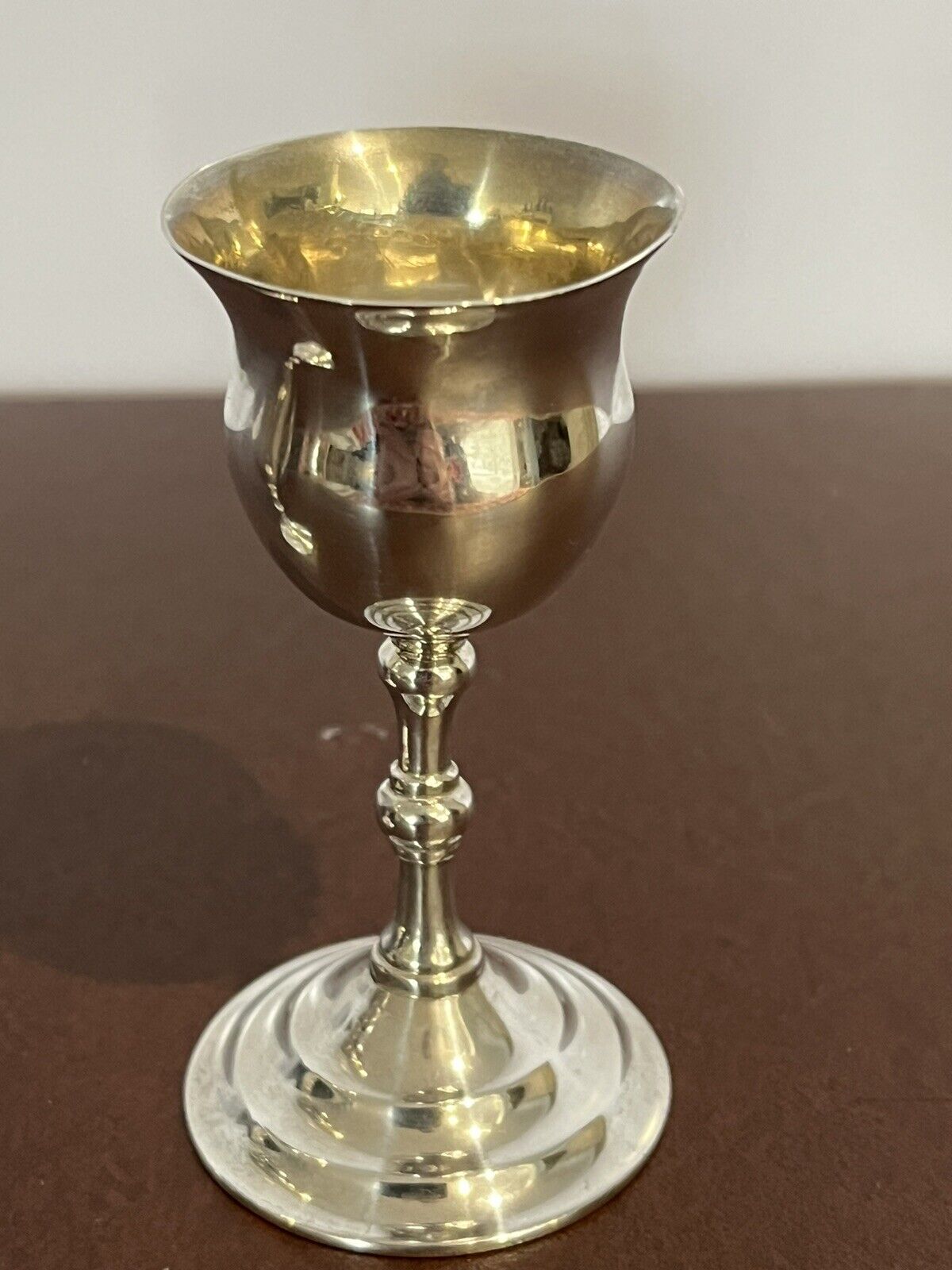 Antique English Silver Pair Of Chalice's / Goblets