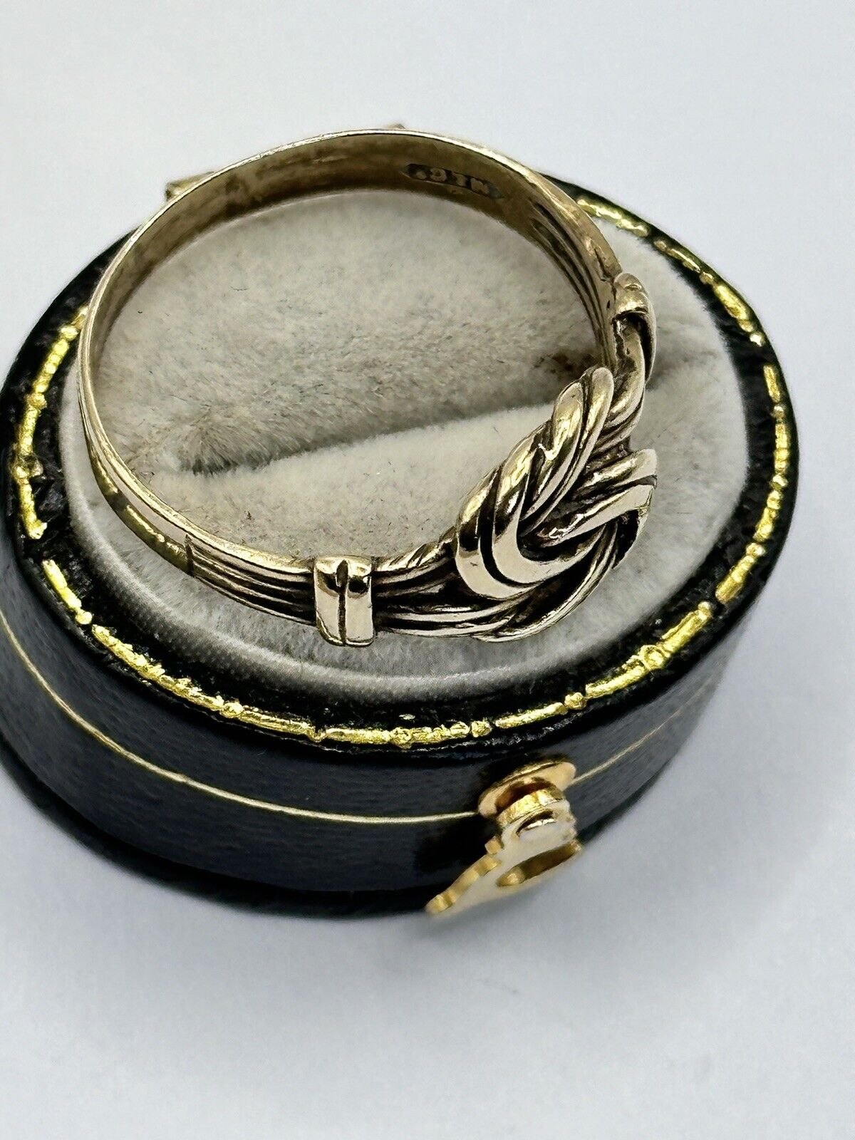 Vintage 9ct Gold Unisex Twist Ring
