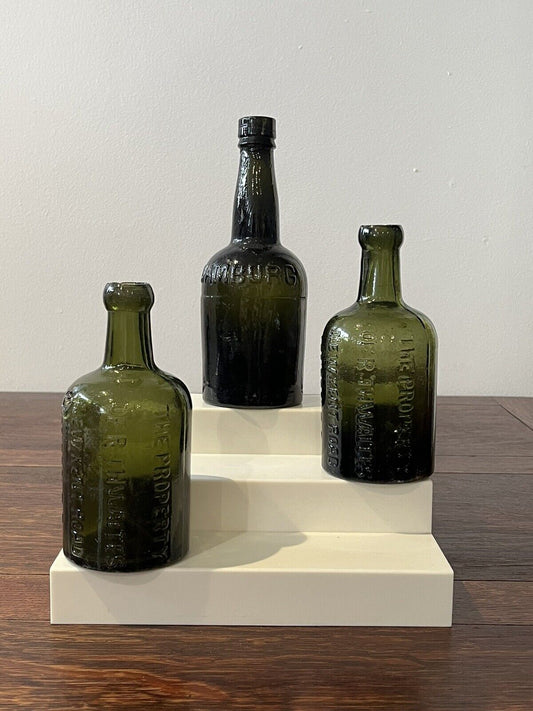 Antique Glass Beer & Lemonade Bottles