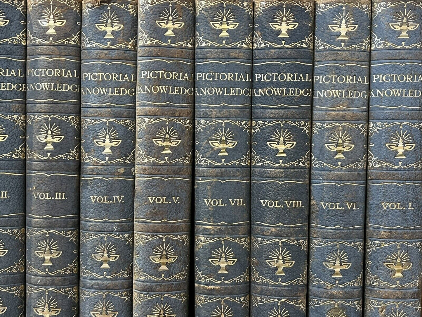 Pictorial Knowledge, Set Of 8 Handsome Hardback Books