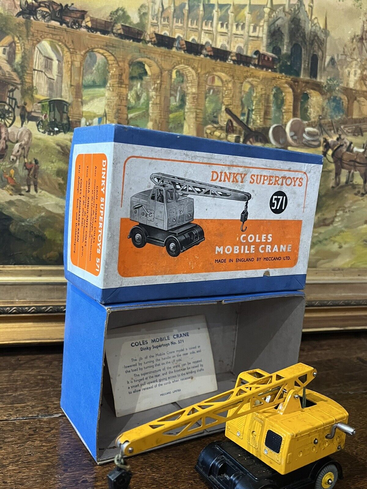 Dinky Supertoys Boxed Cole's Mobile Crane