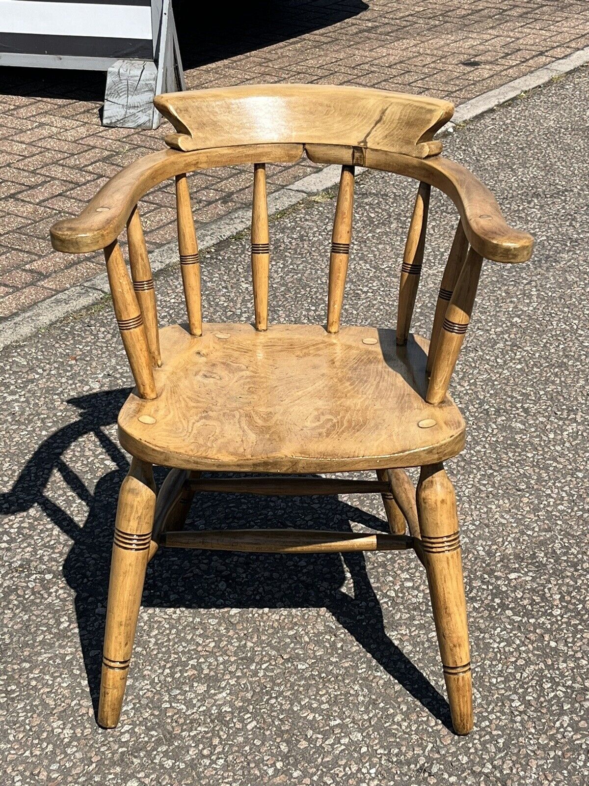 Victorian Smokers Bow Fireside Armchair