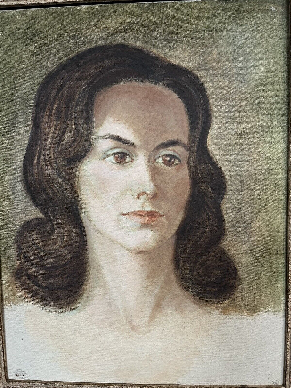 Portrait Painting. On Canvas By Richard Sherrin Royal Academy 1930-36