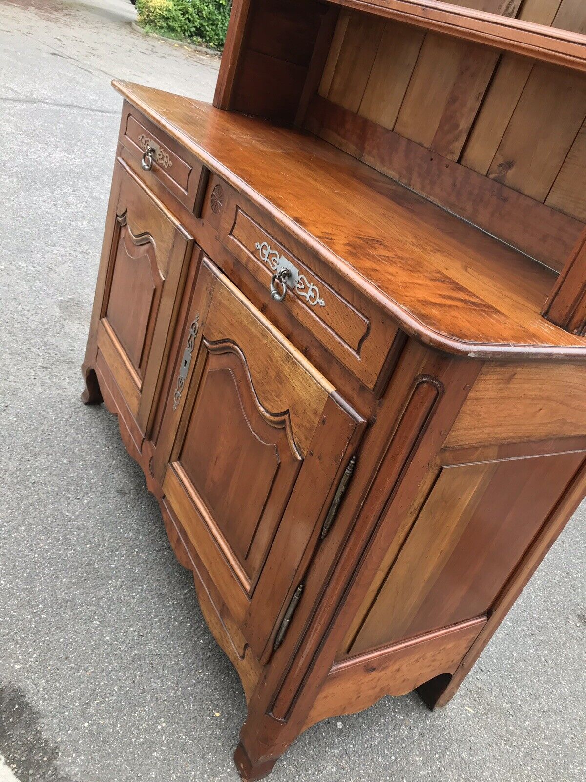 French Walnut Bookcase. Large In Size.
