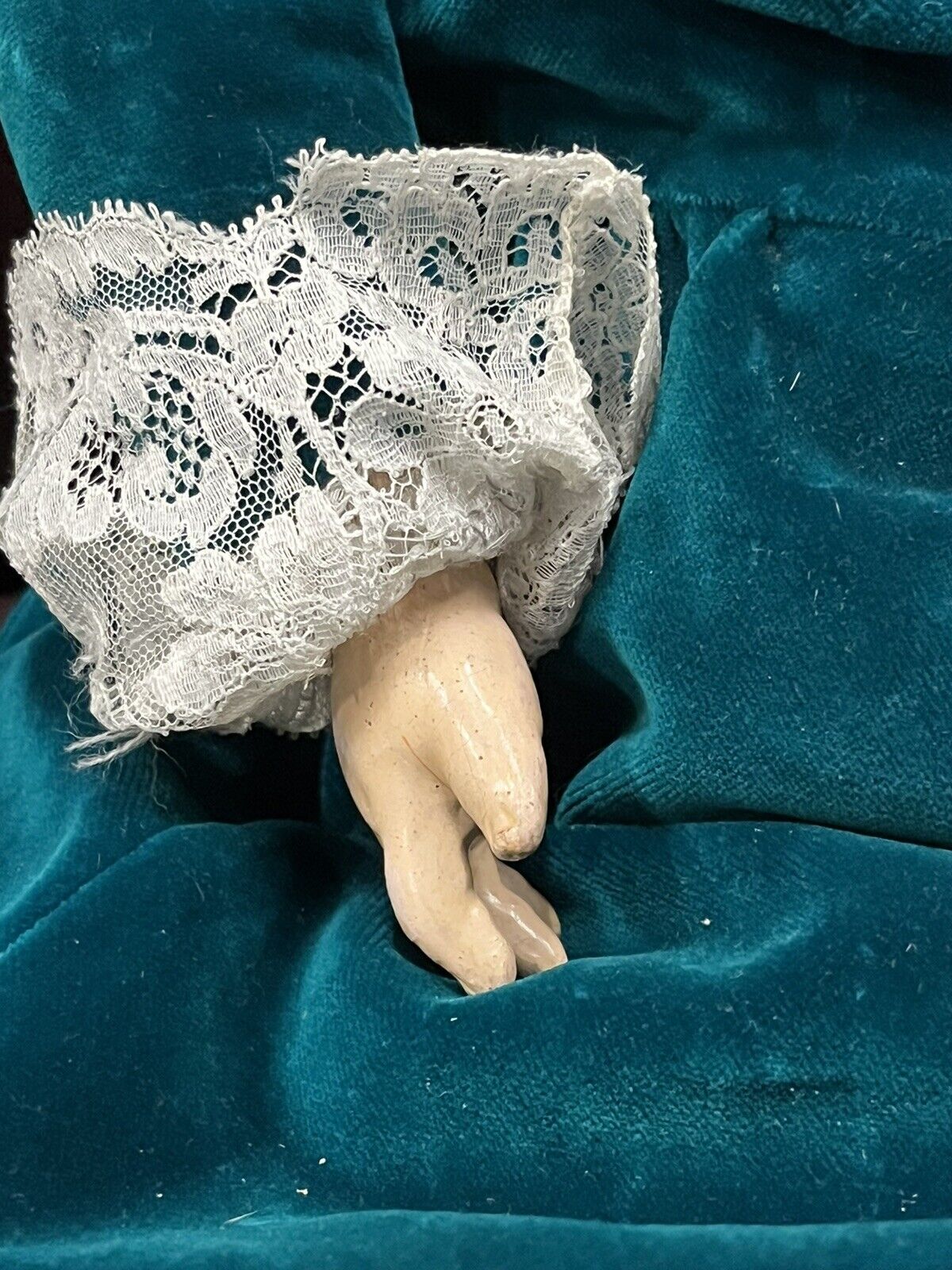 Armand Marseille bisque headed doll 390, composition body and with impresse..