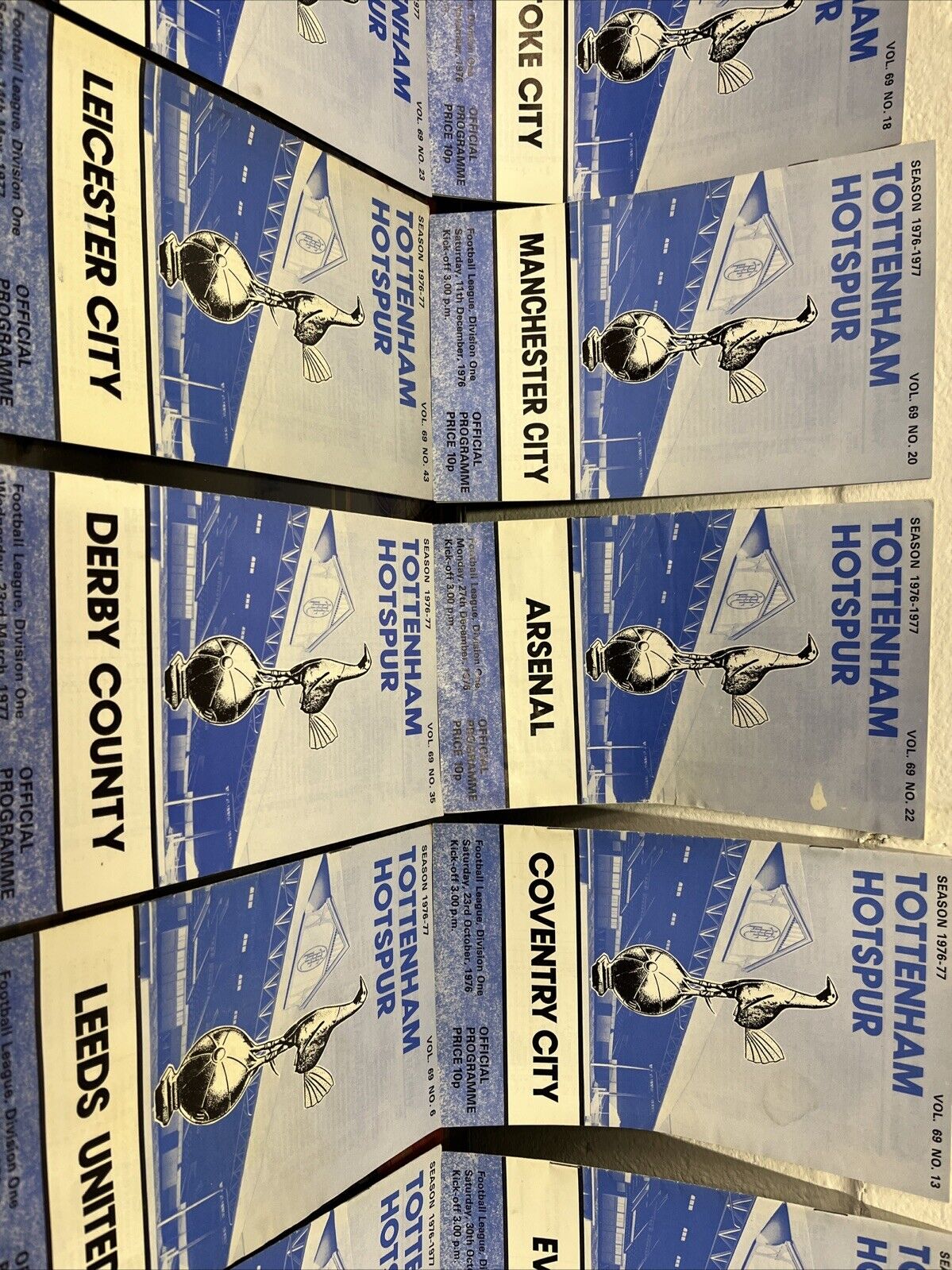 Tottenham Hotspur 1976-77 Season 22 Programmes