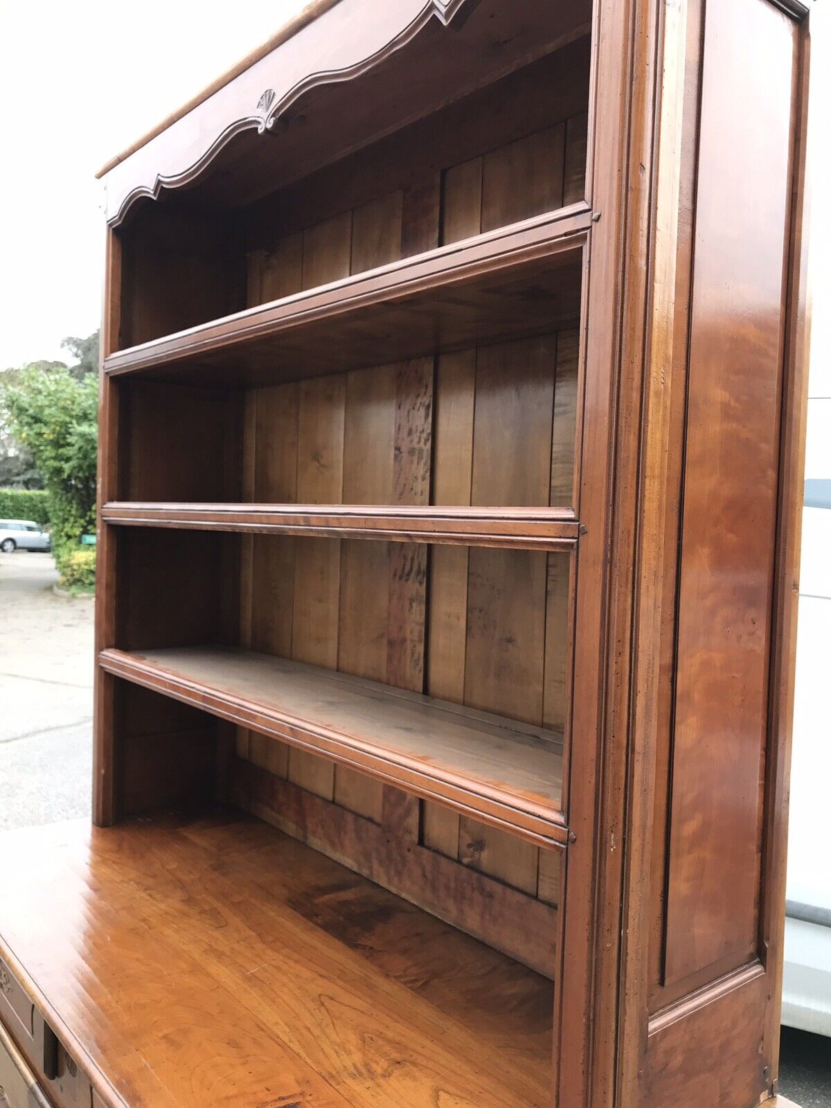 French Walnut Bookcase. Large In Size.