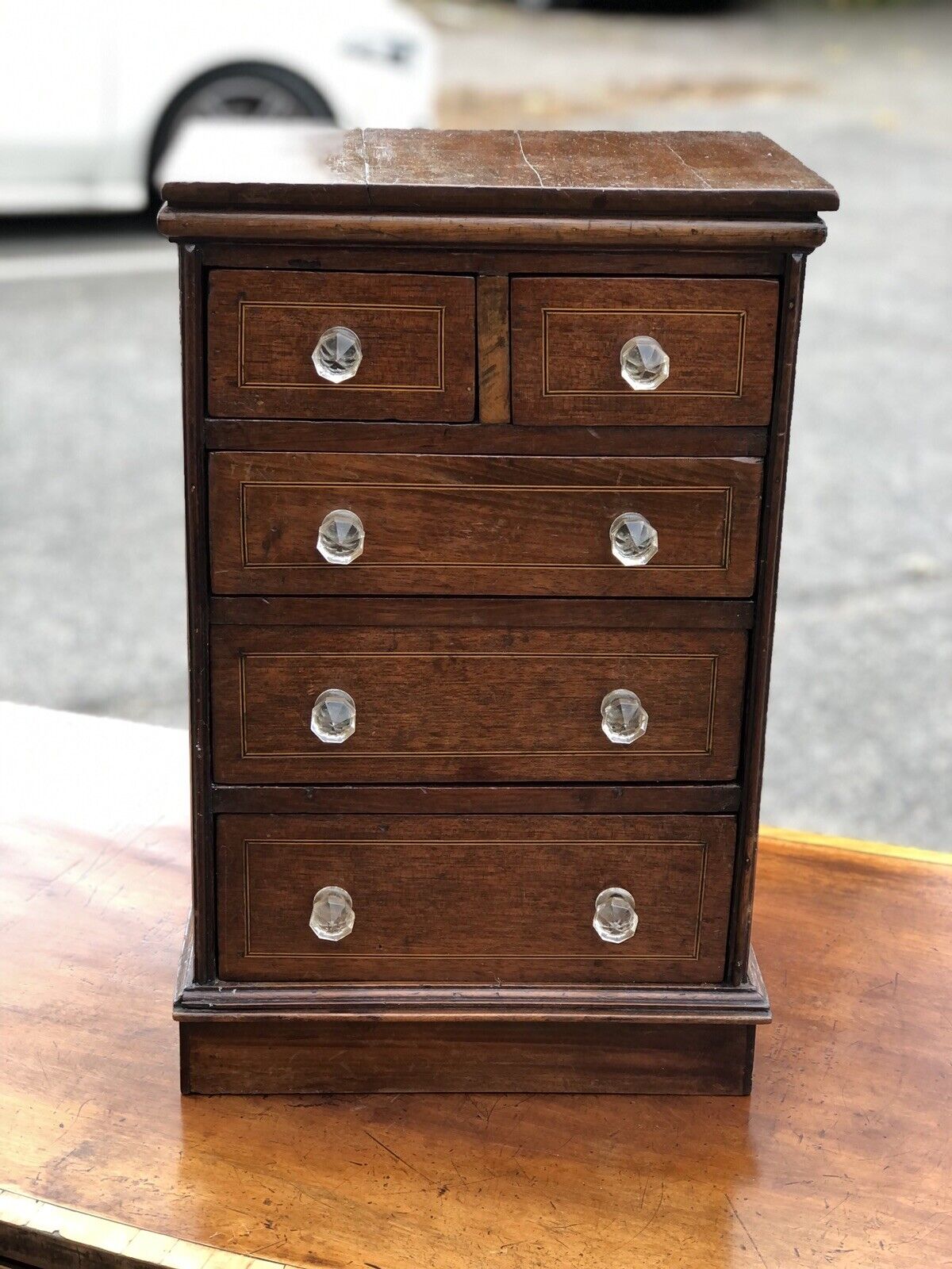 Victorian set Of table top drawers. Make Great Jewellery Box