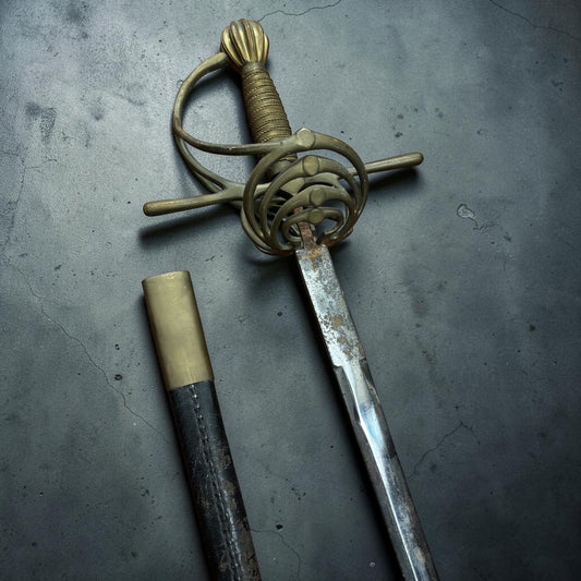 Swept Hilted Rapier With Sheaf