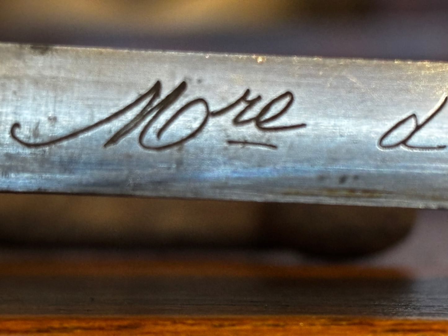 Victorian French Bayonet, dated 1873 matching numbers sheaf.