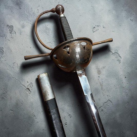 Cup-hilted Rapier With Sheaf