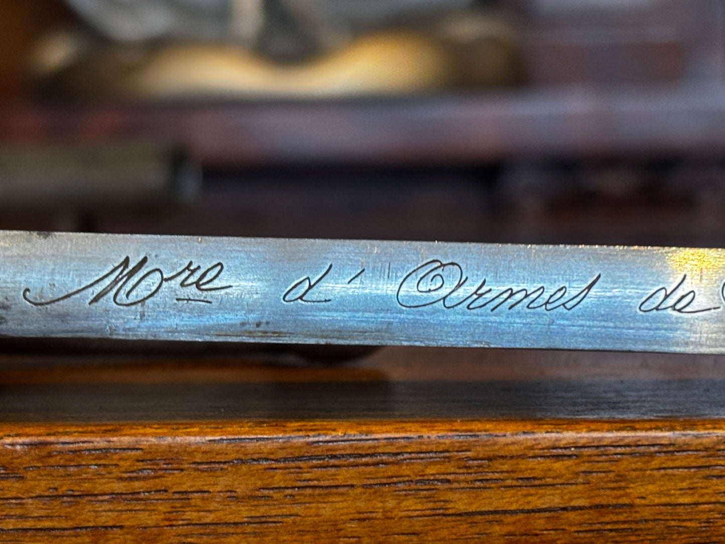 Victorian French Bayonet, dated 1873 matching numbers sheaf.