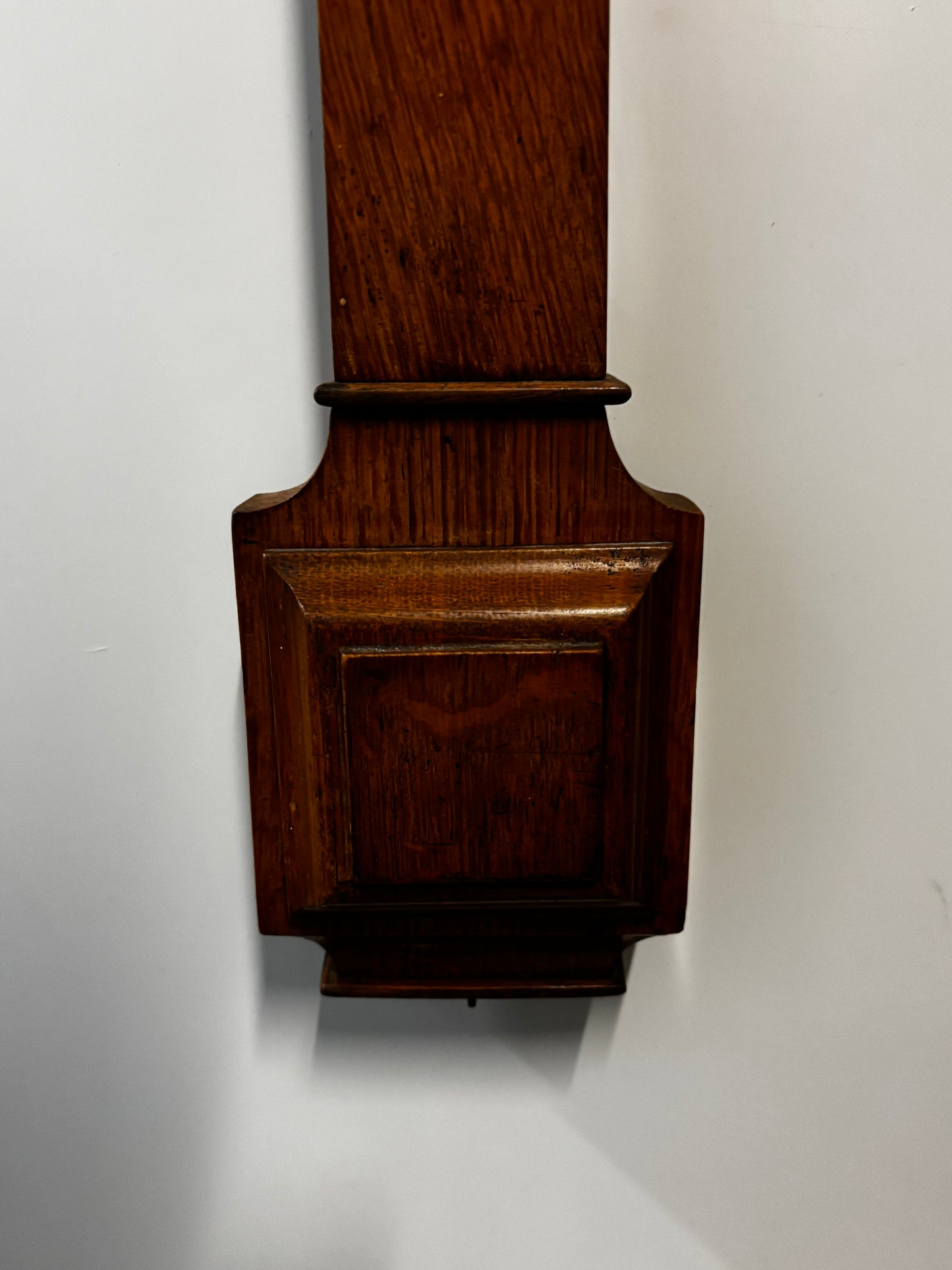 Georgian Oak Stick Barometer by C Baker of High Holborn, London.