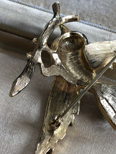 Vintage Enamel Diamanté Bird Brooch