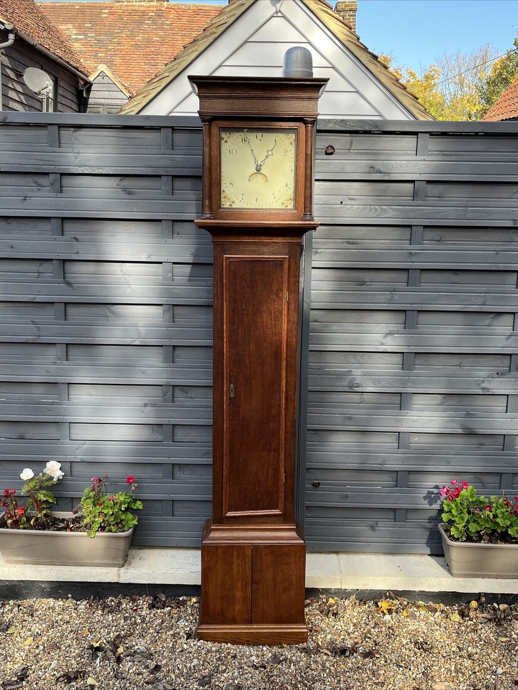 Bury St Edmonds Oak Longcase clock.