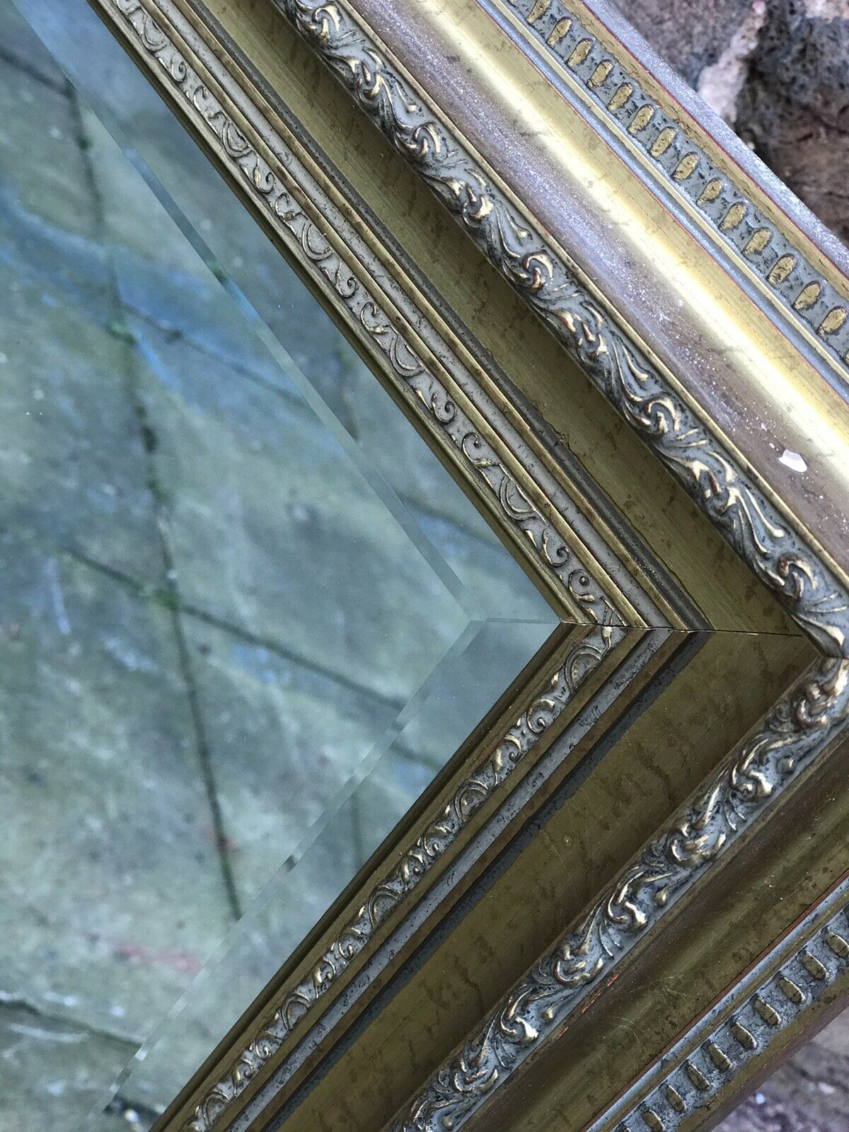 Large Mirror In a Wooden Gold Gilt Frame