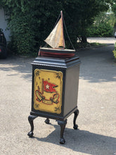 Pair Of Edwardian Wine Celleratte Cabinets With White Star Line Decoration.