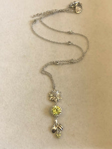 Vintage Silver 925 Cubic Zirconia Necklace