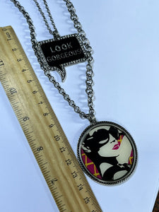 Vintage Lola And Grace 90s Retro Look Gorgeous Long Length Necklace