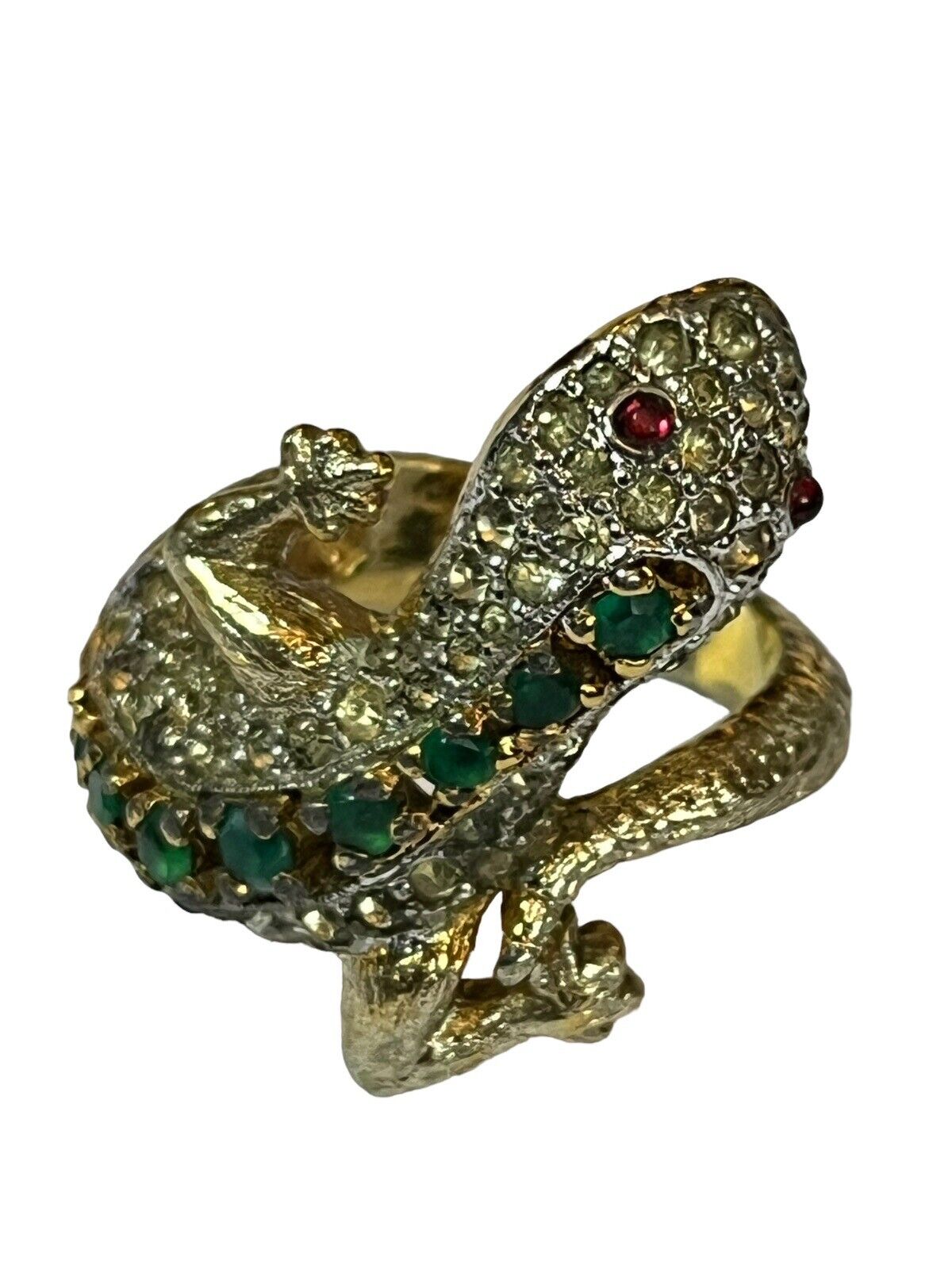 Vintage 50s/60s Panetta Rare Lizard Ring