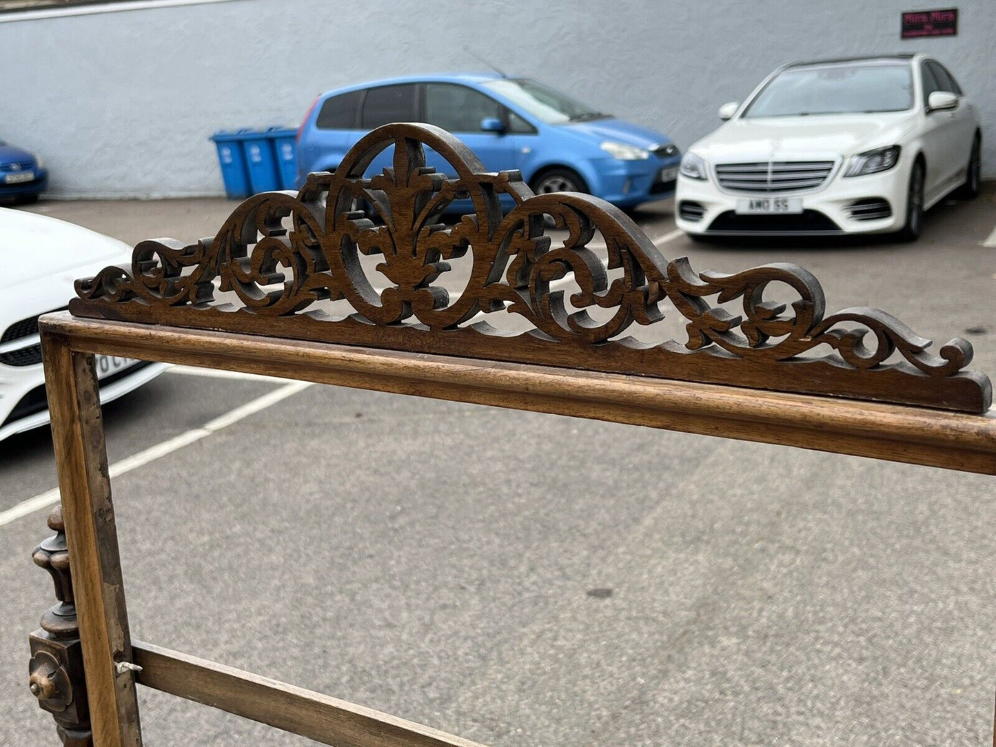 Antique  Mahogany Embroidery/ Tapestry Stand