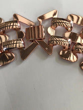 Vintage 1980s Rose Gold Plated Statement Collar Necklace
