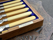 Fish Servers In Original Oak Case