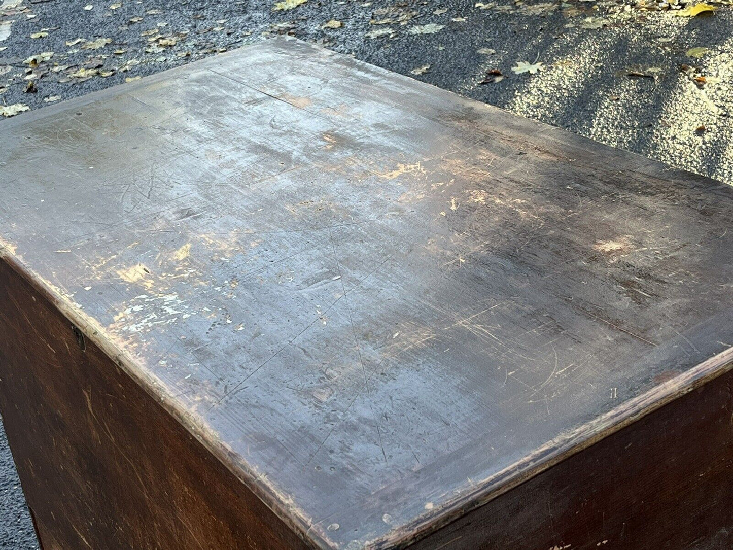 Georgian Pine Trunk / Chest, 2 Drawers, Large In Size. Lots Of Storage.