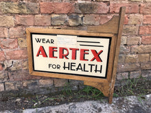 Art Deco Double Sided Aertex For Health Glass Shop Sign In Oak Frame. Very Rare.