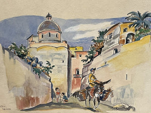 Originally Watercolour Illustrations Works By N Osten Sacken