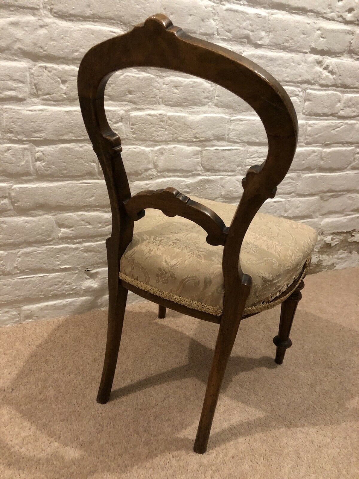 Antique Salesman Sample Chair, Made & Used By W Wallace Of Curtain Rd, London.