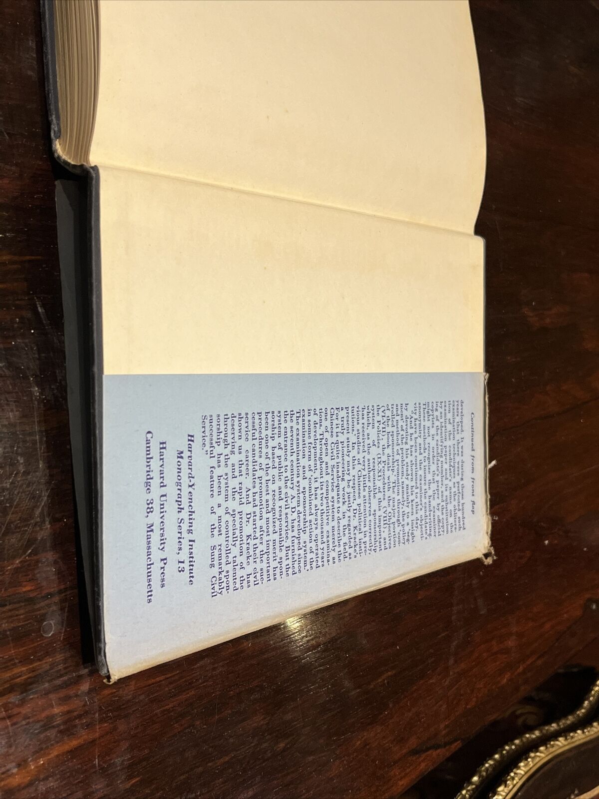 Civil Service In Early Sung China 960 - 1067 E A Kracke Jr