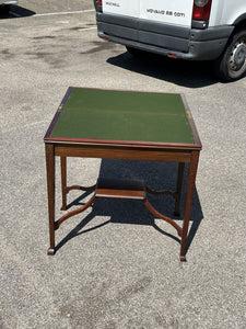Arts & Crafts Oak & inlaid Games / Card Table