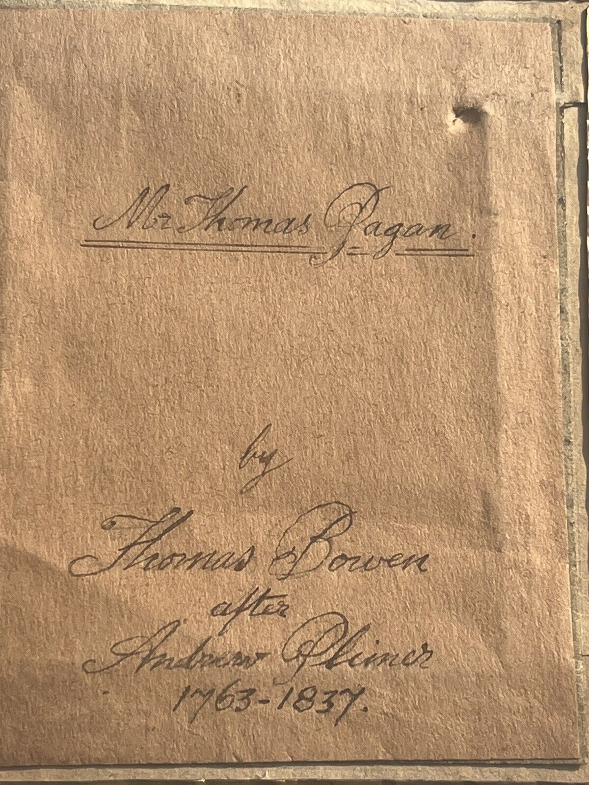Portrait Miniature Of Thomas Pagon, by Thomas Bowen