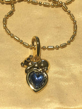 Vintage 1980s Heart Bear Pendant Necklace