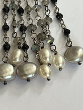 Honora Pearl Silver 925  Natural Stone Long Drop Earrings Boxed