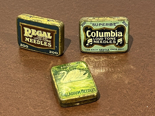 Collection Of Old Gramophone Needle Tins