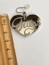 Vintage Guess Signed Heart Drop Earrings