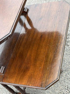 Victorian Mahogany 2 Tier Folding Sutherland Afternoon Tea Table