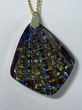 Vintage Multicoloured Lucite Reverse Carved Pendant Necklace